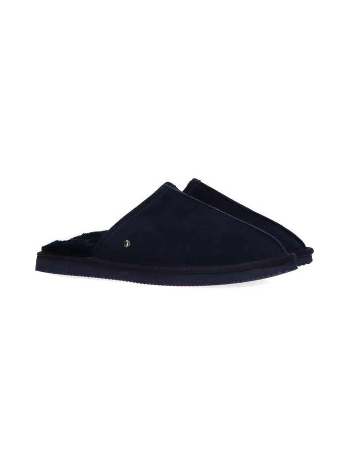 Donkerblauwe pantoffels Isotoner