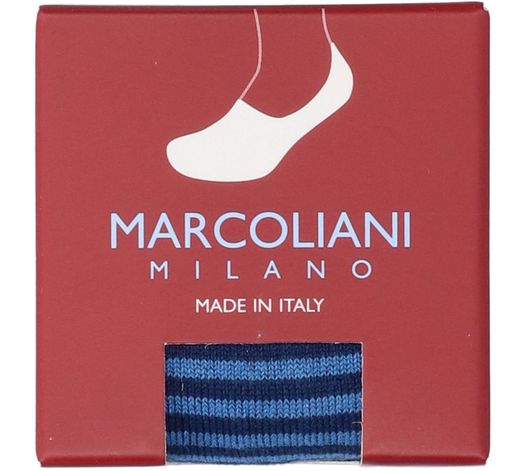 Blauw gestreepte korte kousen Marcoliani