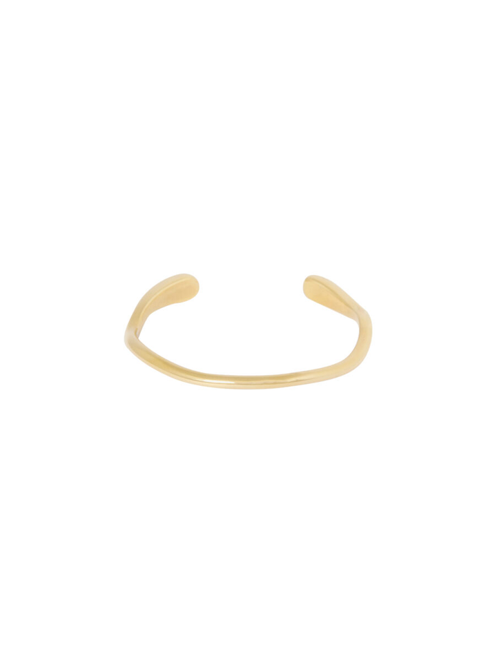 Vergulde organic bangle Ellen Beekmans 