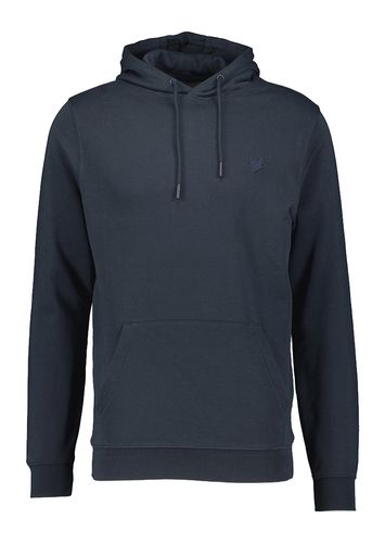 Donkerblauwe trui met met kap Lyle & Scott