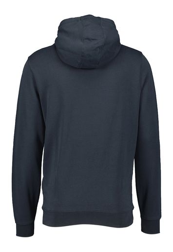 Donkerblauwe trui met met kap Lyle & Scott