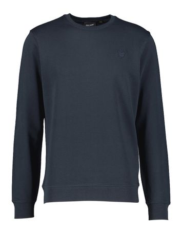 Donkerblauwe trui met blauw merklogo Lyle & Scott