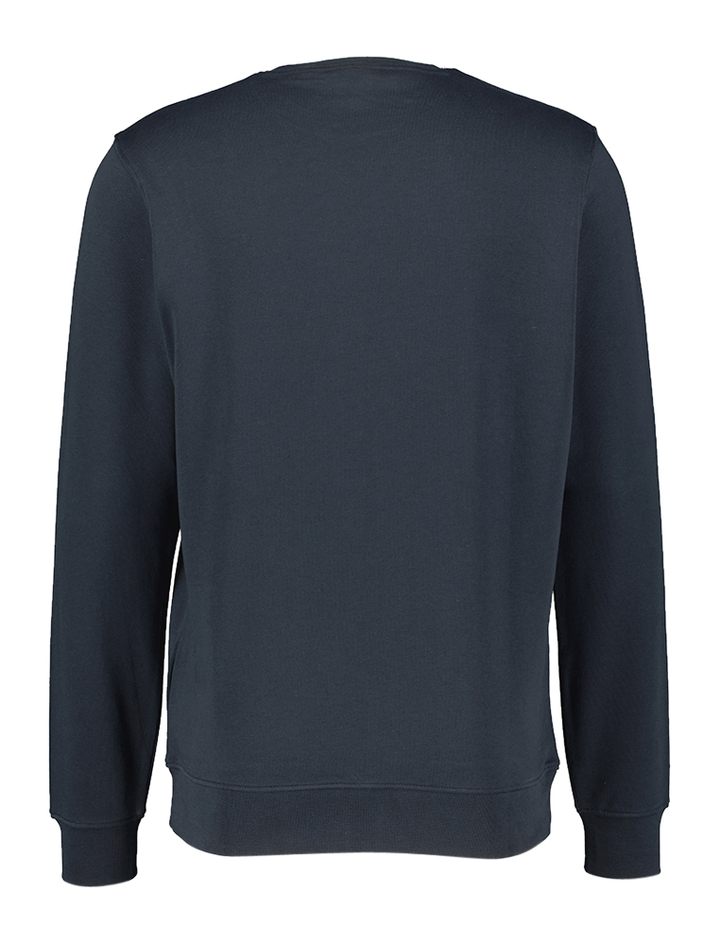 Donkerblauwe trui met blauw merklogo Lyle & Scott