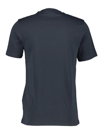 Donkerblauwe t-shirt met blauw merklogo Lyle & Scott