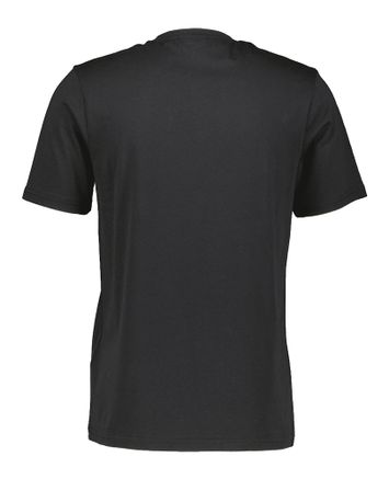 Zwarte t-shirt met zwart merklogo Lyle & Scott