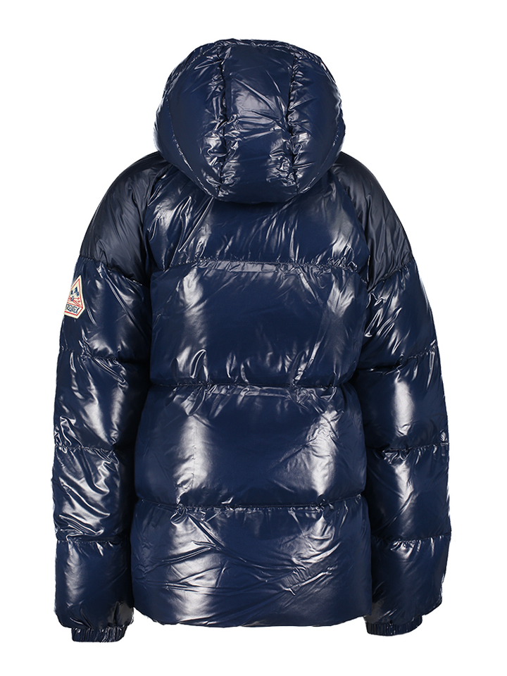 Donkerblauwe glanzende puffer jacket Huyo Pyrenex 
