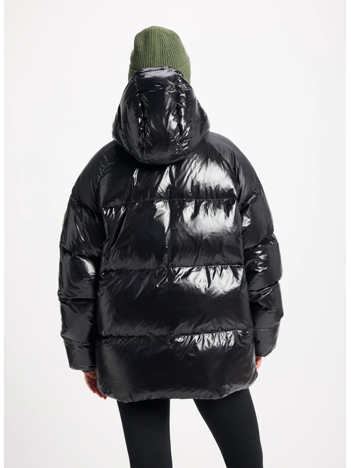 Zwarte glanzende puffer jacket Huyo Pyrenex