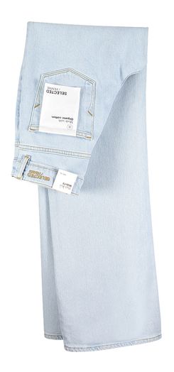 Lichtblauwe straight fit jeans Selected 