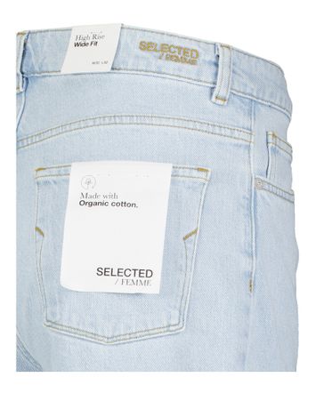Lichtblauwe straight fit jeans Selected 