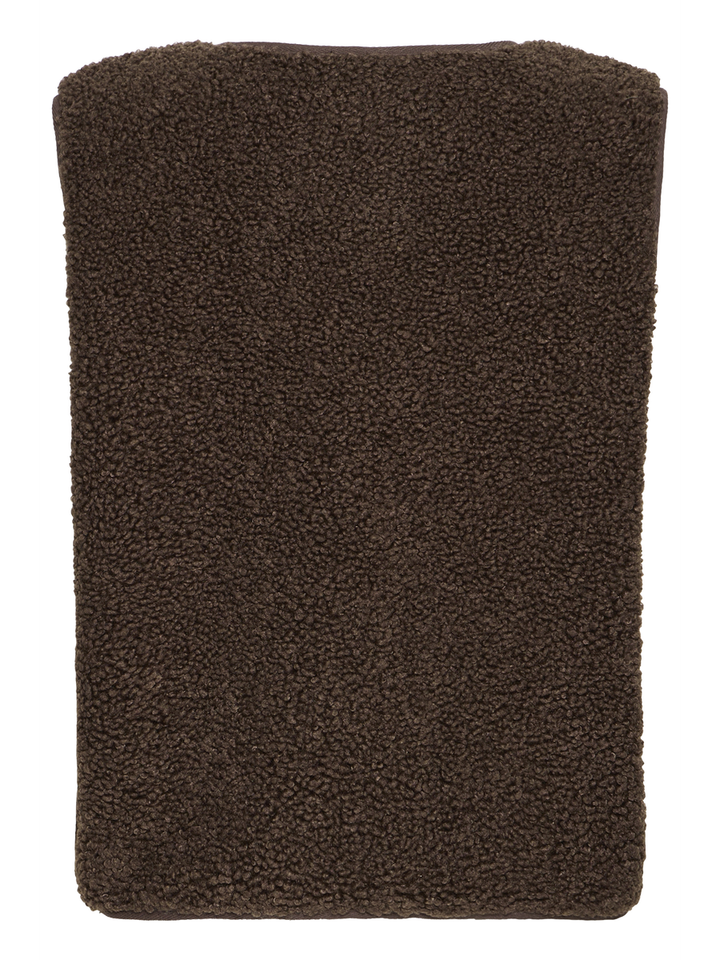 Bruine teddy mouwloze gilet Gozima Ichi