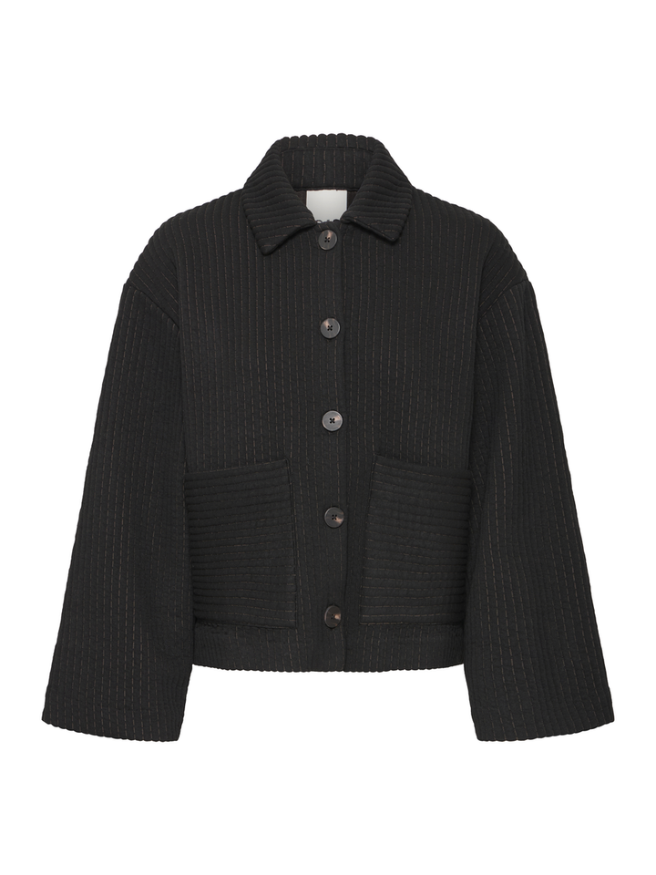 Zwarte vest Kate Quilted Ichi