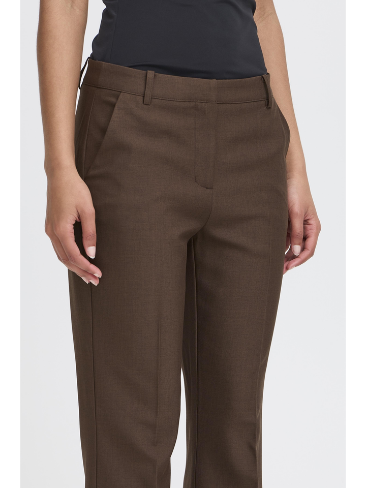 Bruine lange broek Lexi Ichi 