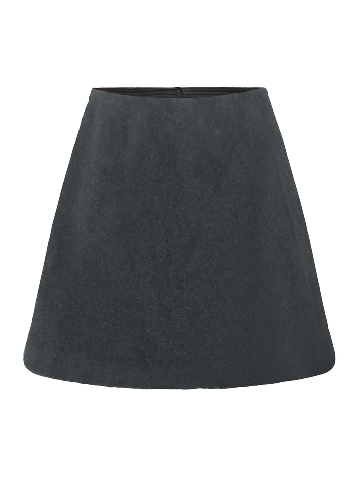 Grijze korte rok Wooly Ichi 