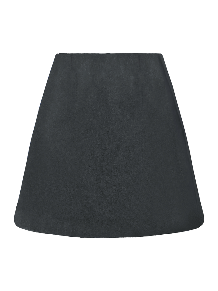 Grijze korte rok Wooly Ichi 