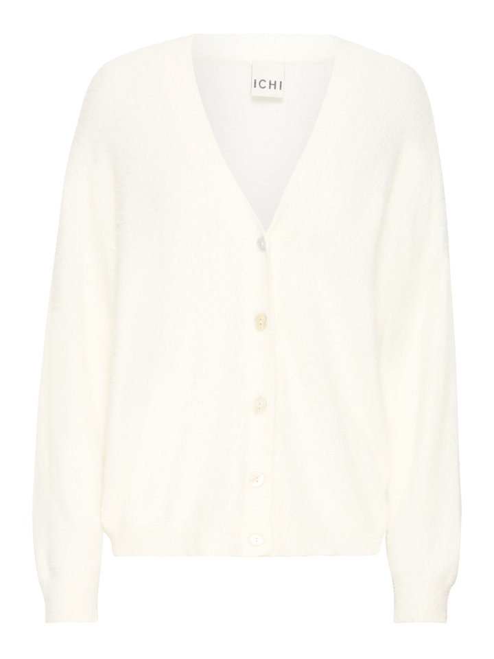 Ecru gilet met knopen Ichi