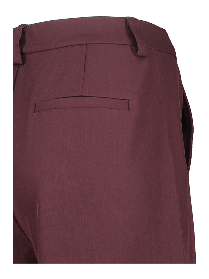 Bordeaux lange broek met veterdetail Co'Couture