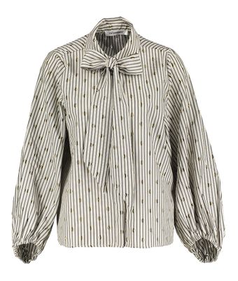 Gestreepte bloes met print Co'Couture