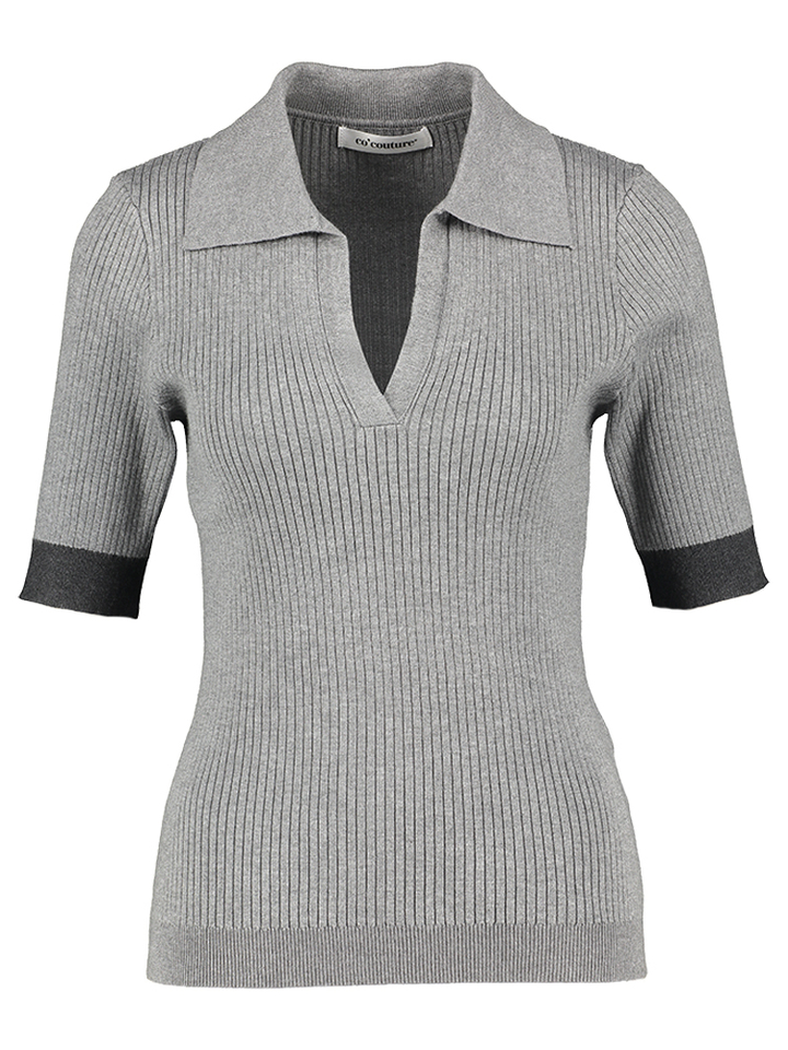 Grijze polo Co'Couture