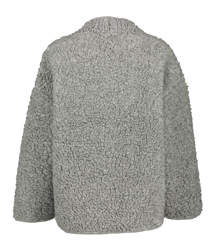 Grijze wollen teddy gilet Athena Club l'Avenir