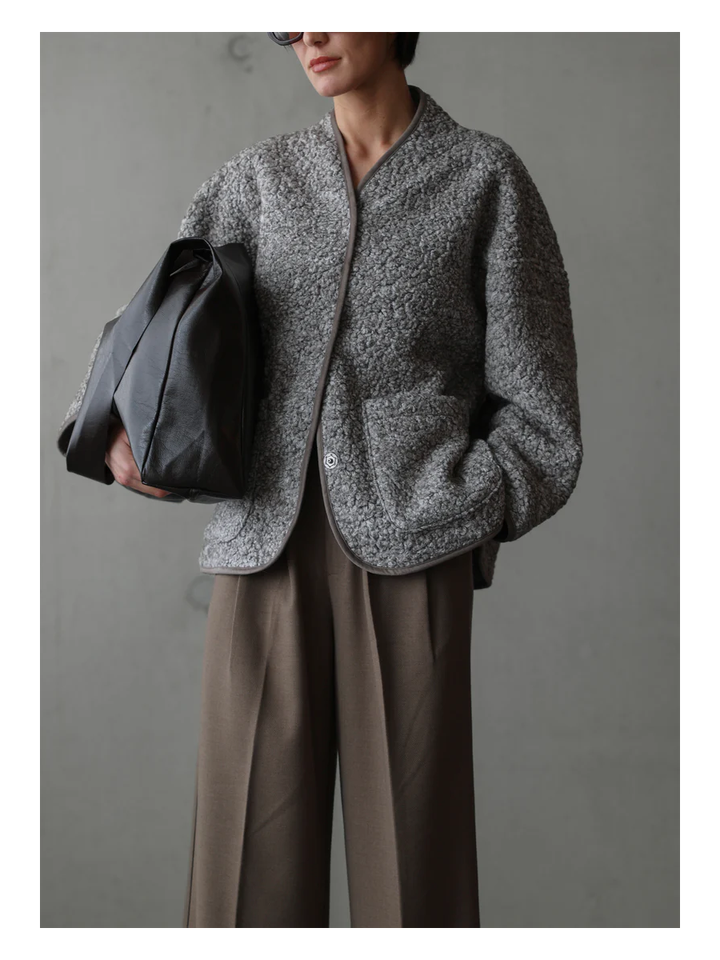 Bruine gilet met drukknopen Aydah Club L'avenir