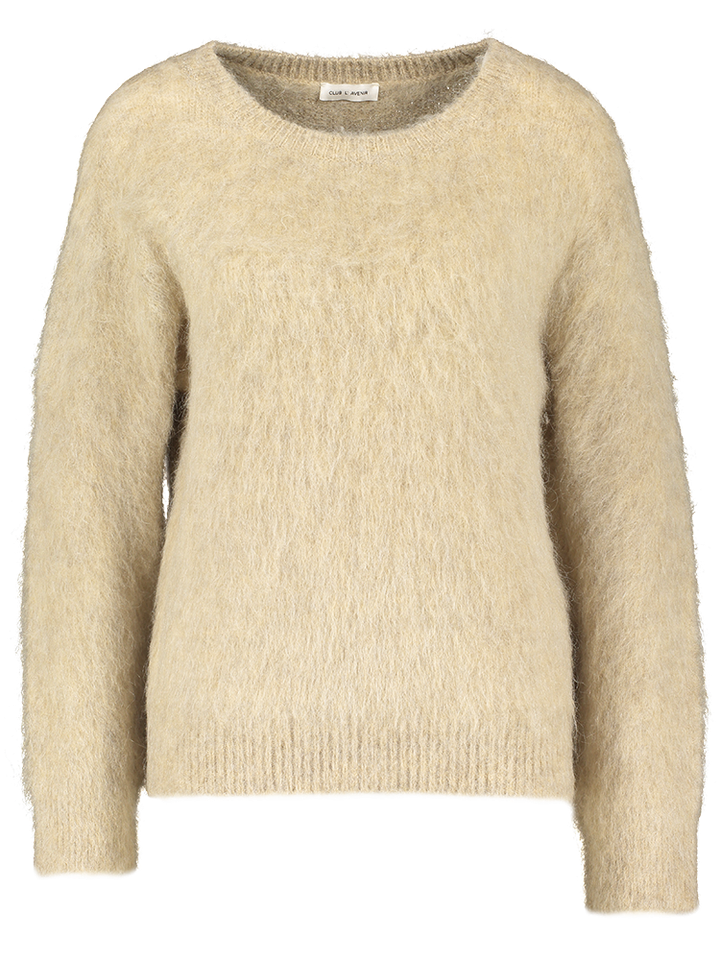 Tauppe kleurige wollen pull Emery Club L'Avenir