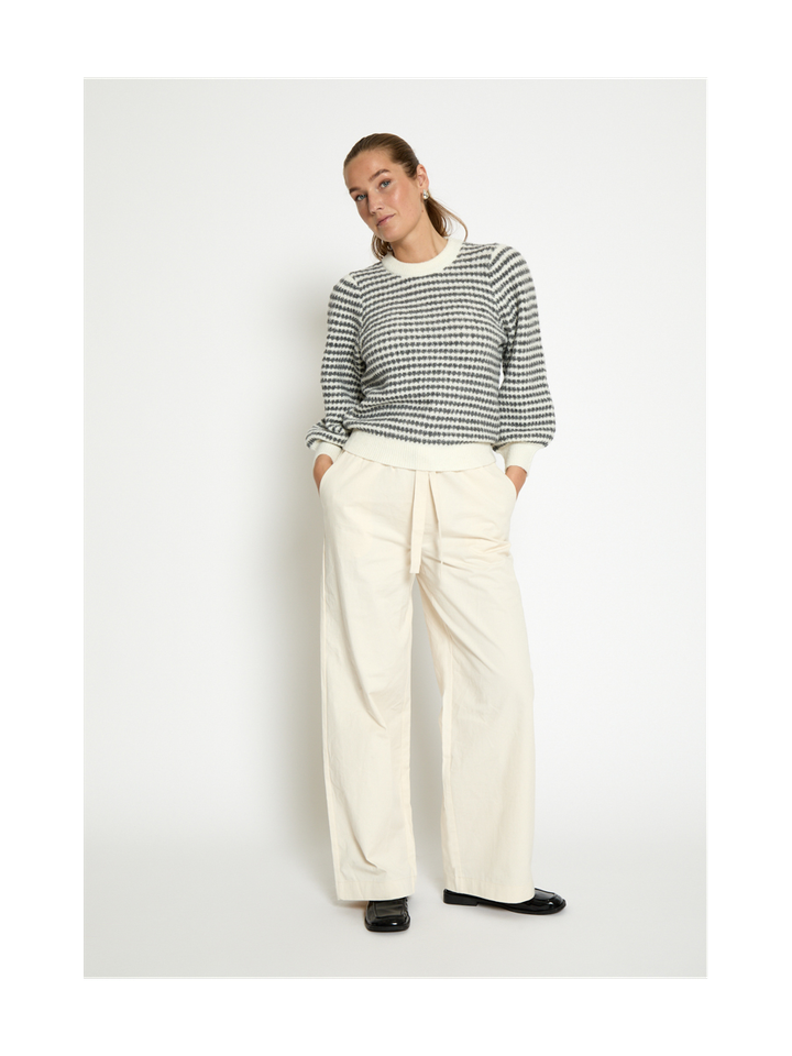 Beige gestreepte trui Camilla Peppercorn 