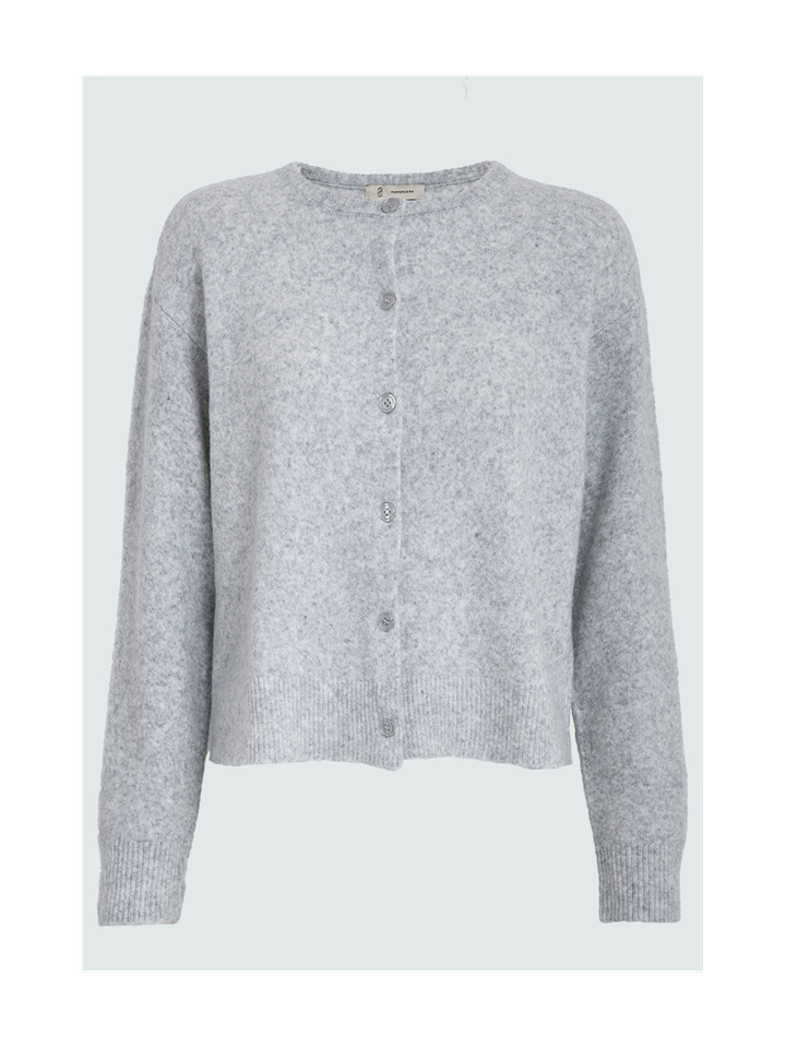 Lichtgrijze gilet met knopen Kate Peppercorn