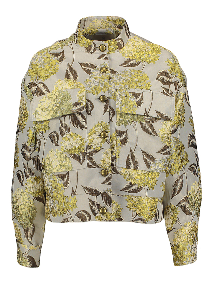 Beige vestje met multicolor print Kaiza Peppercorn