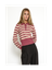 Gestreepte roze polo Aliana Minus 