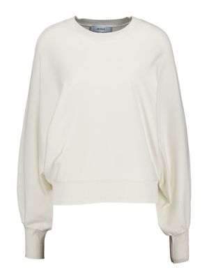 Ecru pull met vlindermouwen en ronde hals Dana Minus