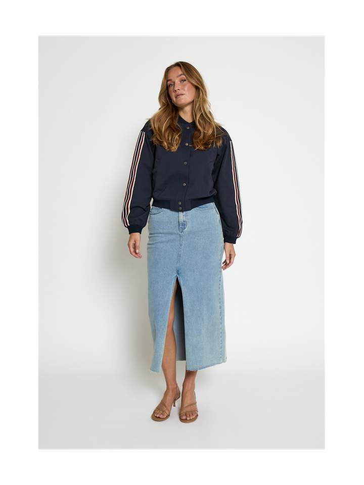 Donkerblauwe bomberjas Marabella Jacket Minus