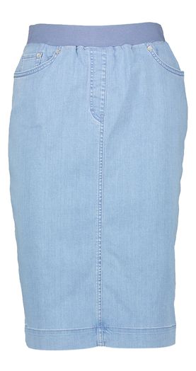 Blauwe jeansrok met elastiek Co'Couture