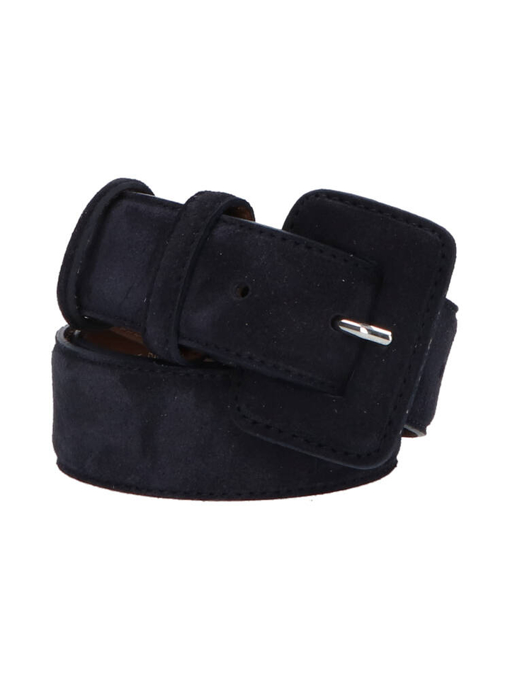 Donkerblauwe suede riem Wendy K&J