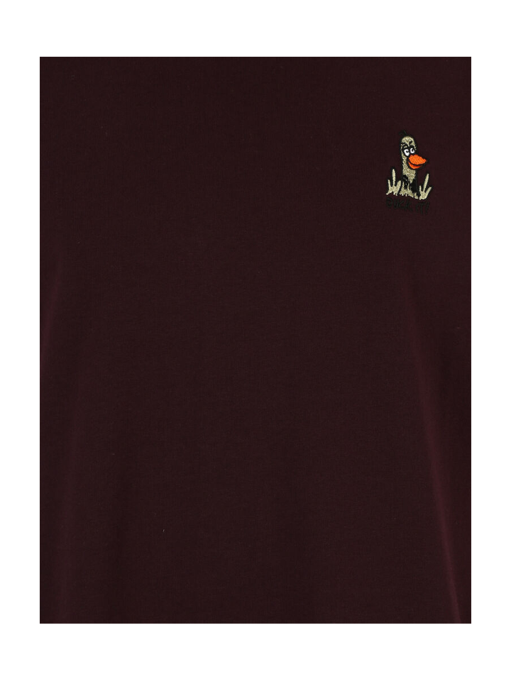 Aubergine t-shirt relaxed What The Duck Iriedaily 