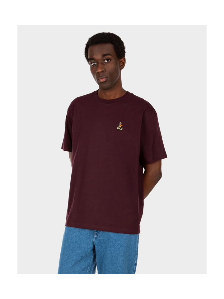 Aubergine t-shirt relaxed What The Duck Iriedaily 