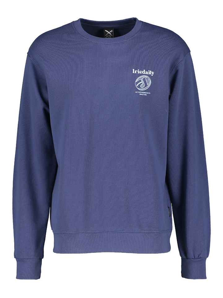 Blauwe pull met ronde hals Hangover club Iriedaily