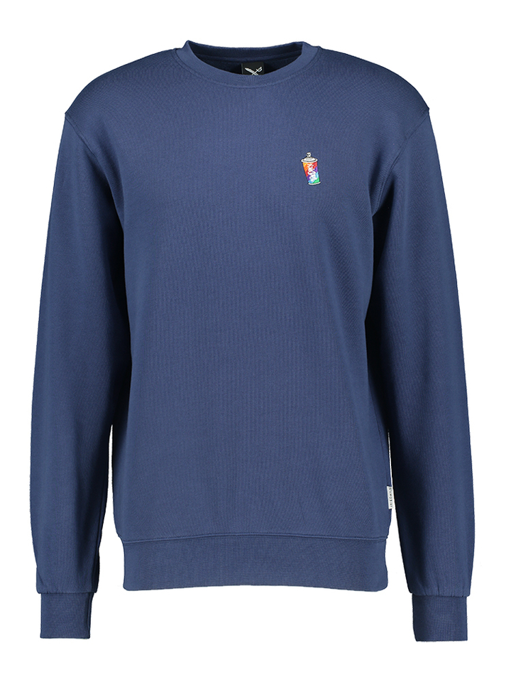 Blauwe sweater met ronde hals Iriedaily