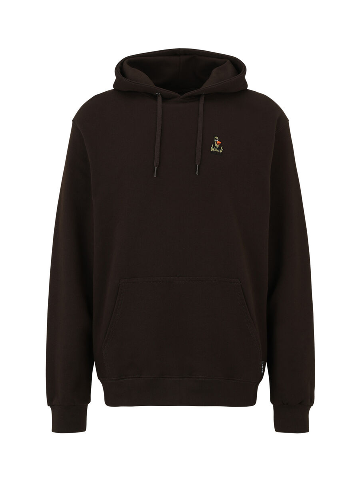 Bruine sweater met kap What The Duck Iriedaily