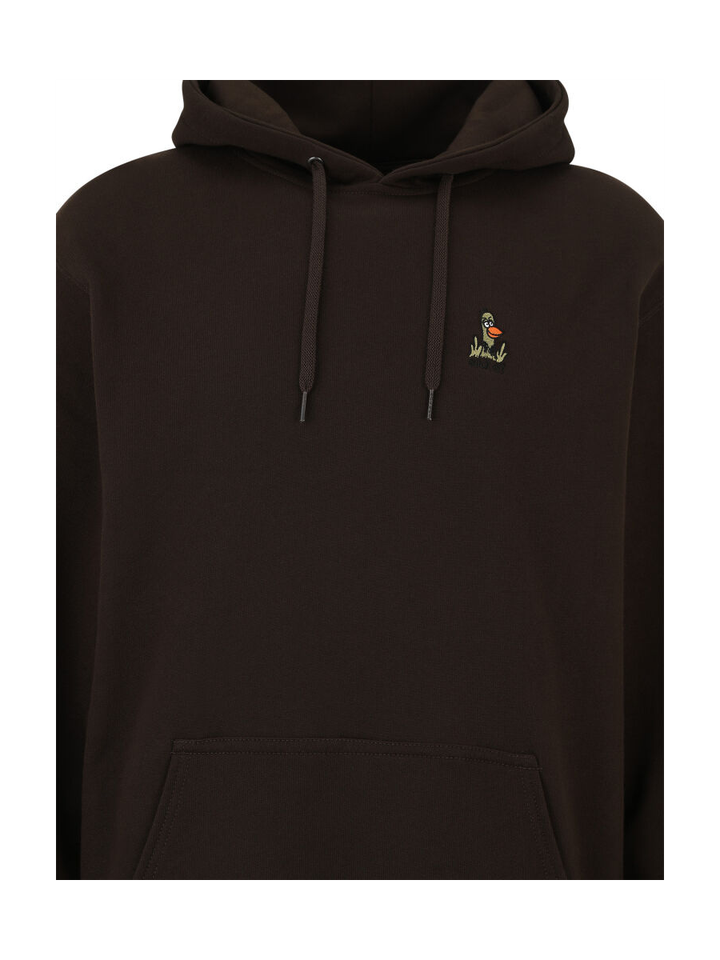 Bruine sweater met kap What The Duck Iriedaily