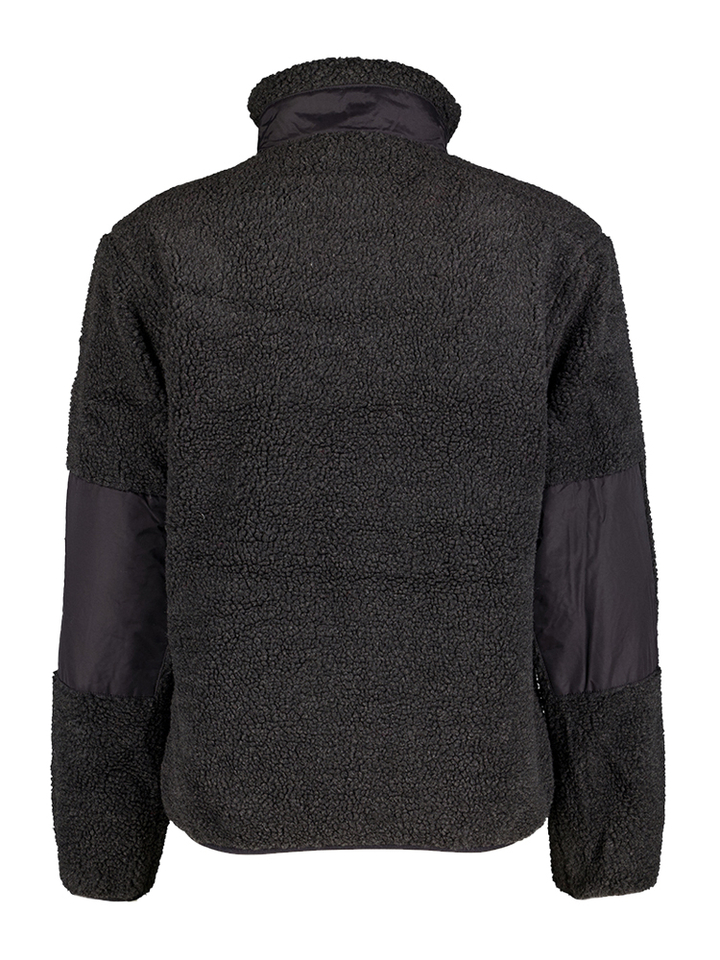 Donkergrijze jas in teddy met rits Flawless Iriedaily