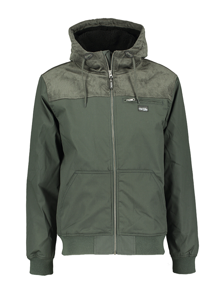 Kaki jas met teddy aan de binnenkant Hafen Iriedaily 