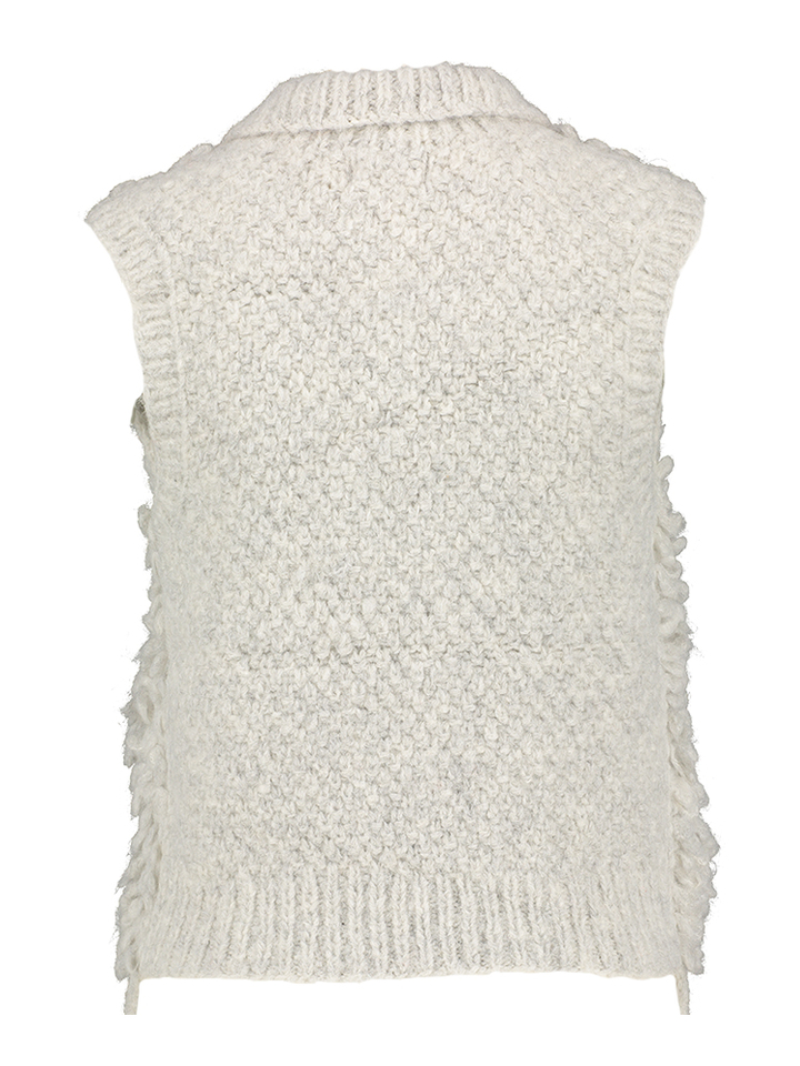 Silver gilet met rits Oso 