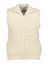 Beige fluffy gilet met rits Oso Inti