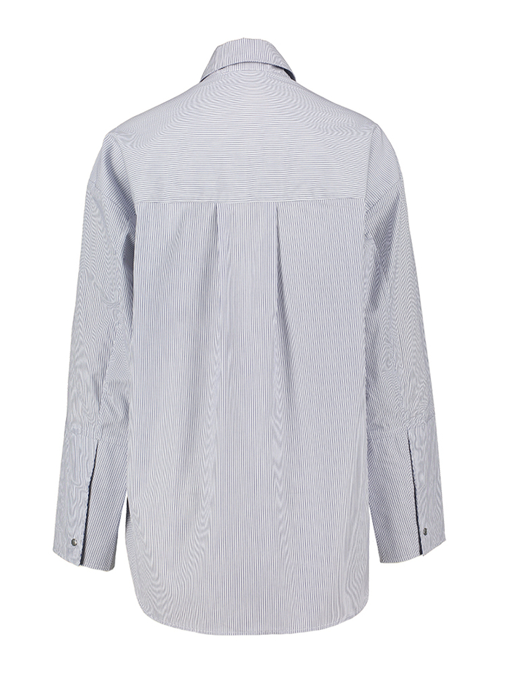 Blauwe gestreepte bloes Ally Roseanna