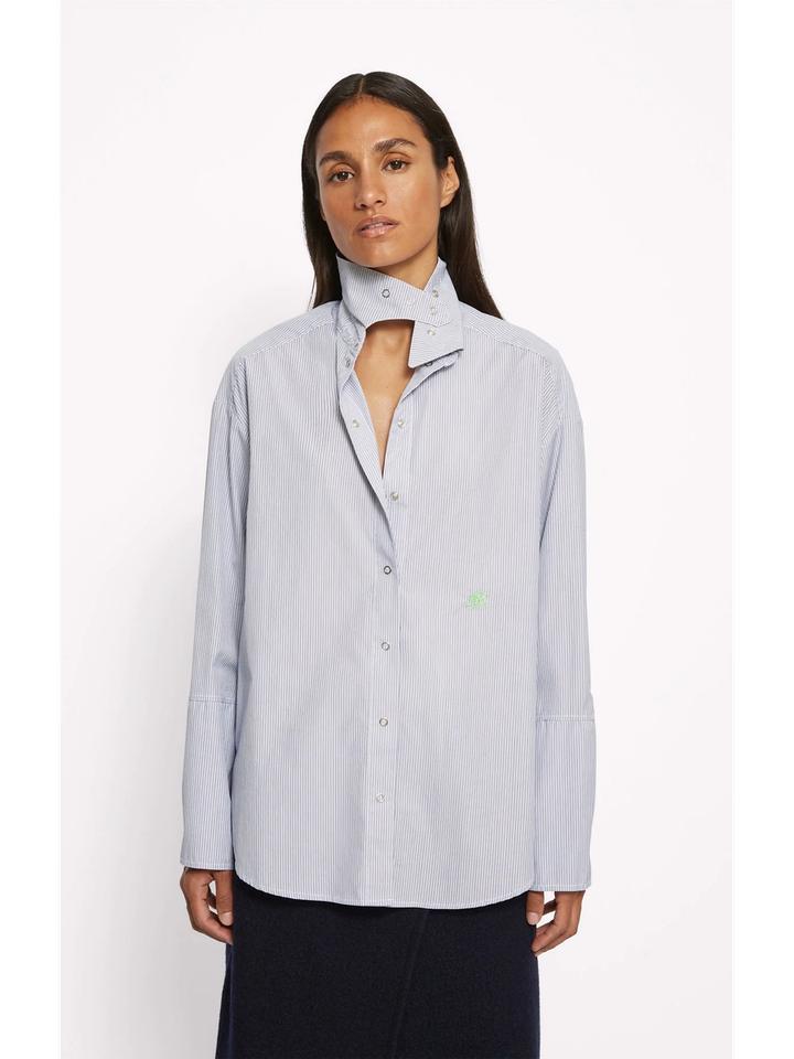 Blauwe gestreepte bloes Ally Roseanna