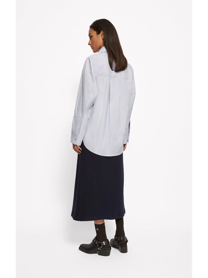 Blauwe gestreepte bloes Ally Roseanna