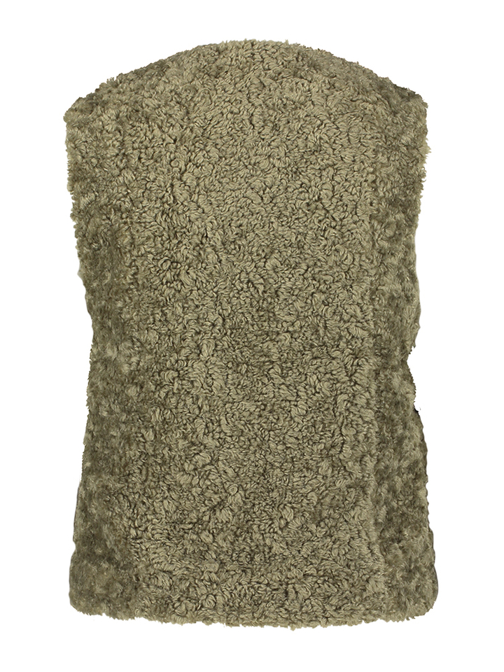 Groenkleurige teddy bodywarmer Ariane Circle of Trust