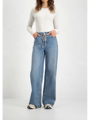 Blauwe wide leg jeans met hoge taille Jona Circle Of Trust