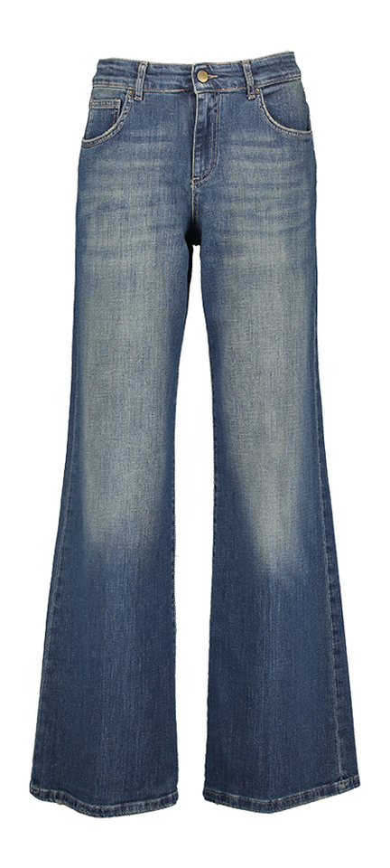 Blauwe wide leg jeans Noir'N'Bleu