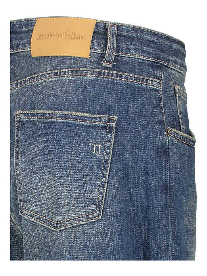 Blauwe wide leg jeans Noir'N'Bleu